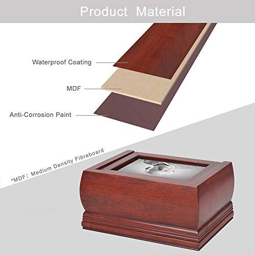Makey's Wood Urns For Ashes Adult Male/Female,Professional Wooden Unr For Human Ashes,Decorative And Crematory Urn #TOP3