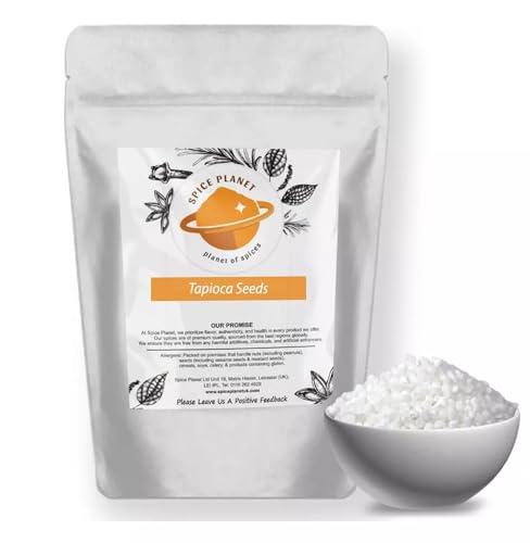 Sago Seeds | Sabudana | Sagu | Tapioca | Product of Thailand by Spice Planet® (200 Grams)