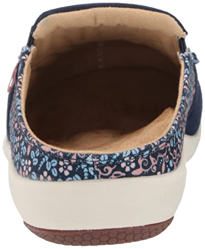 Spenco Women's Siesta Via Slide Clog, Peacoat Floral, 6 #TOP2