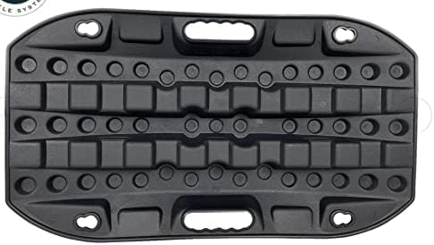 Overland Vehicle Systems Small Recovery Ramps with Pull Strap and Storage Bag - Black Universal - Max Load 10,000lbs - for Trucks, SUV's, Cars, and Trailers