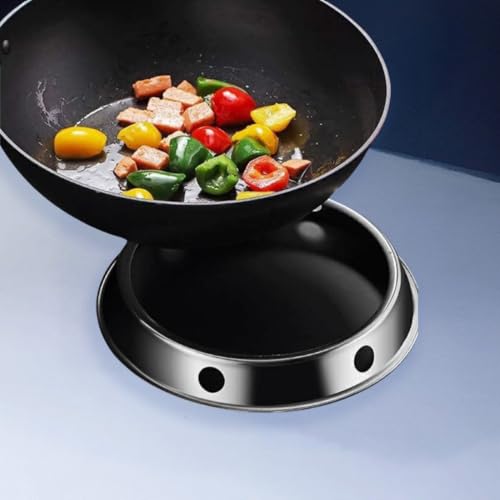 Weikap Reversible Wok Ring 8.25\"/10.75\" Heavy Duty Non-Slip Stove Burner Stabilizer for Gas Cookware - Thumbnail 3