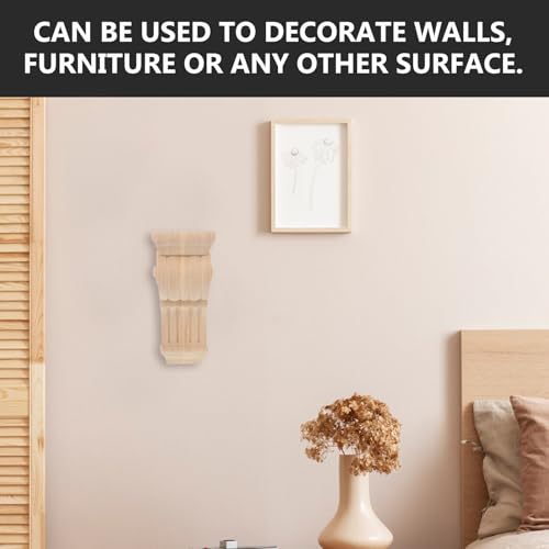Ménsulas de madera decorativas COLLBATH para muebles de salón y estanterías 5