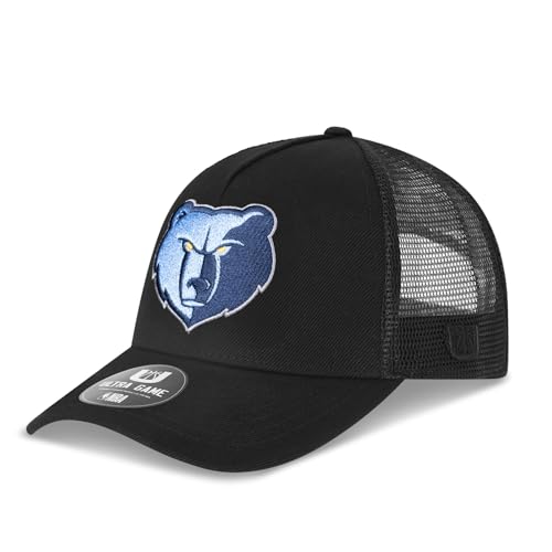 Ultra Game NBA Official Men’s Snap Back All Around The World Trucker Baseball Cap Hat - Unisex, Memphis Grizzlies, Black Marl, 1SIZE
