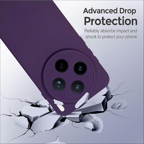 Image of SBMS Silicone Back Cover Case for Vivo X200T 5G | Soft Micro-Fibre Lining Inside | Camera Protection Bump | Shockproof Back Cover Case for Vivo X200T 5G (Candy Cloth Purple)