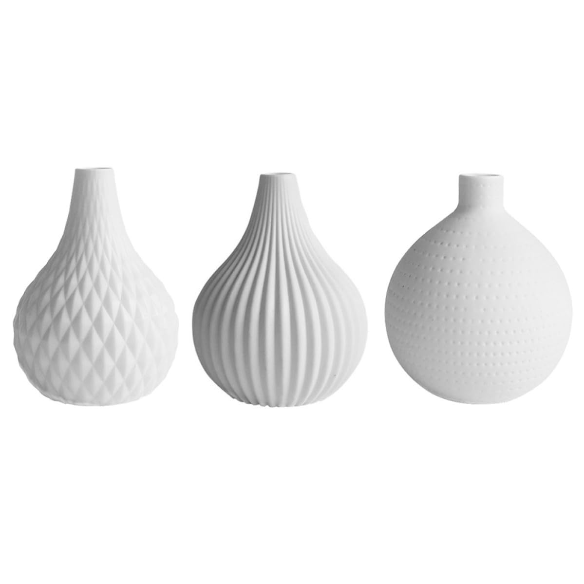 Vase en céramique blanche Alasum au design artistique et finitions d'art