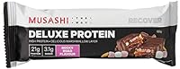 MUSASHI Delux Rocky Road High Protein Bar 12 Pack, 12 x 60 g
