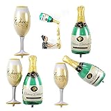 ☞ MATERIAL - Hergestellt aus lebensmittelechtem Material, sicher und ungiftig. Stark und leicht, kann nur 90% des Raums der Ballons mit Helium gefüllt werden dann lassen Sie es schweben, was als fabelhaftes Herzstück dienen wird. Sie können es auch als Kulisse an die Wand hängen oder auf dem an die Wand gelehnten Tisch sitzen lassen.