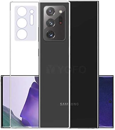 YOFO Silicon Back Cover Case for Samsung Note 20 Plus (Transparent) Camera Protection with Dust Plug