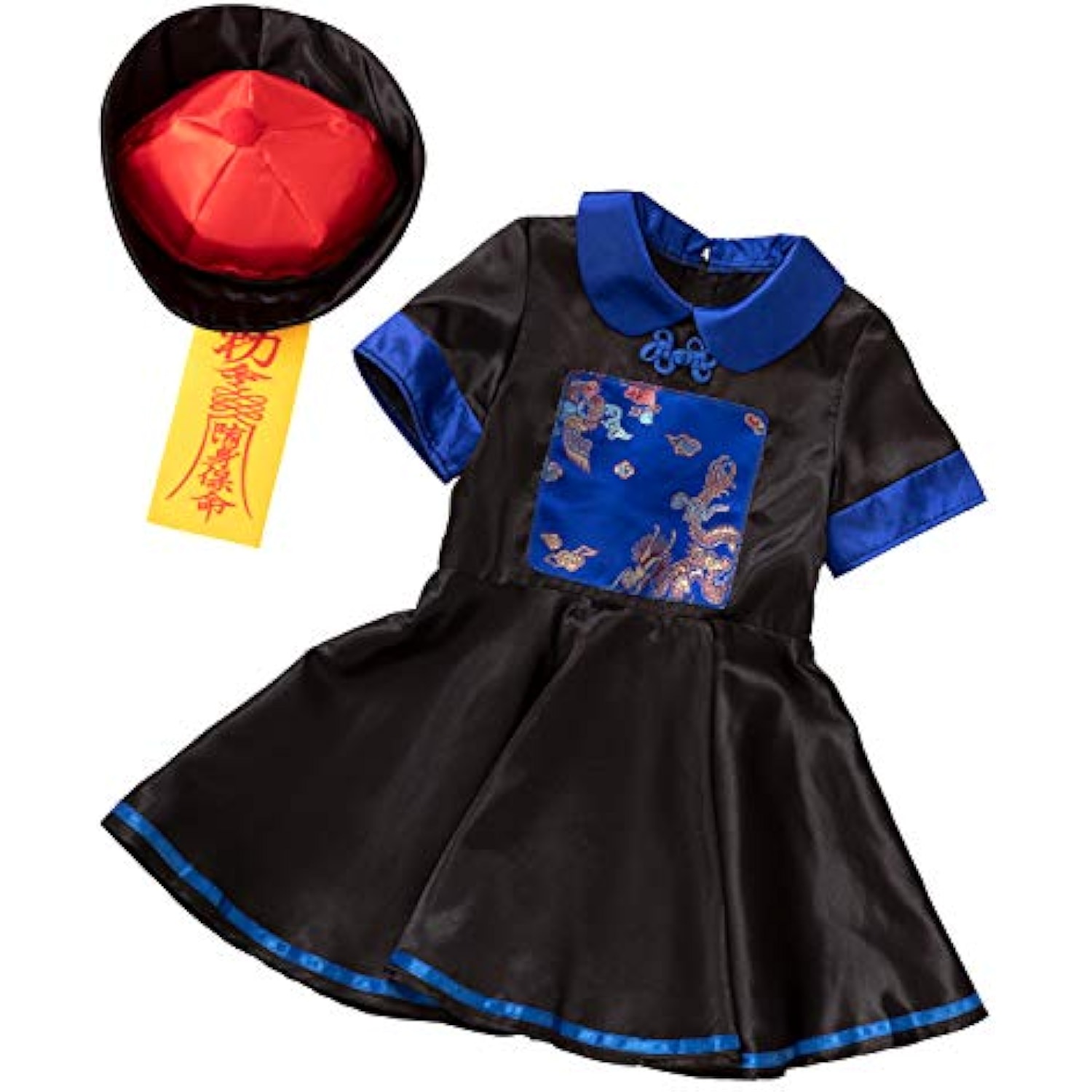 クリアストーン(Clearstone) コスプレ ハロウィン キョンシーガール キッズ 140cm 女の子 ブルー 詳細画像3