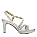 Naturalizer Womens Brenta Heeled Sandal Silver 11 W