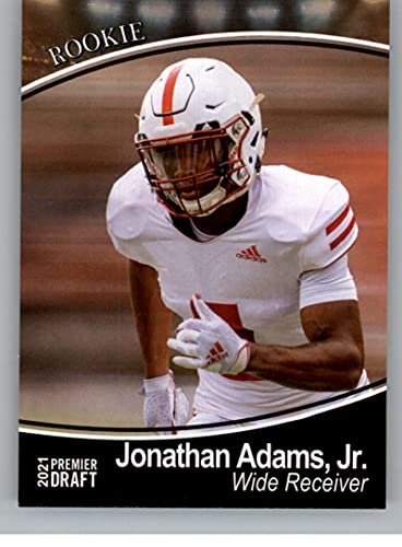 2021 SAGE Hit Premier Draft #26 Jonathan Adams Jr Arkansas State Red Wolves Pre Rookie Football Trading Card in Raw (NM or Better) Condition