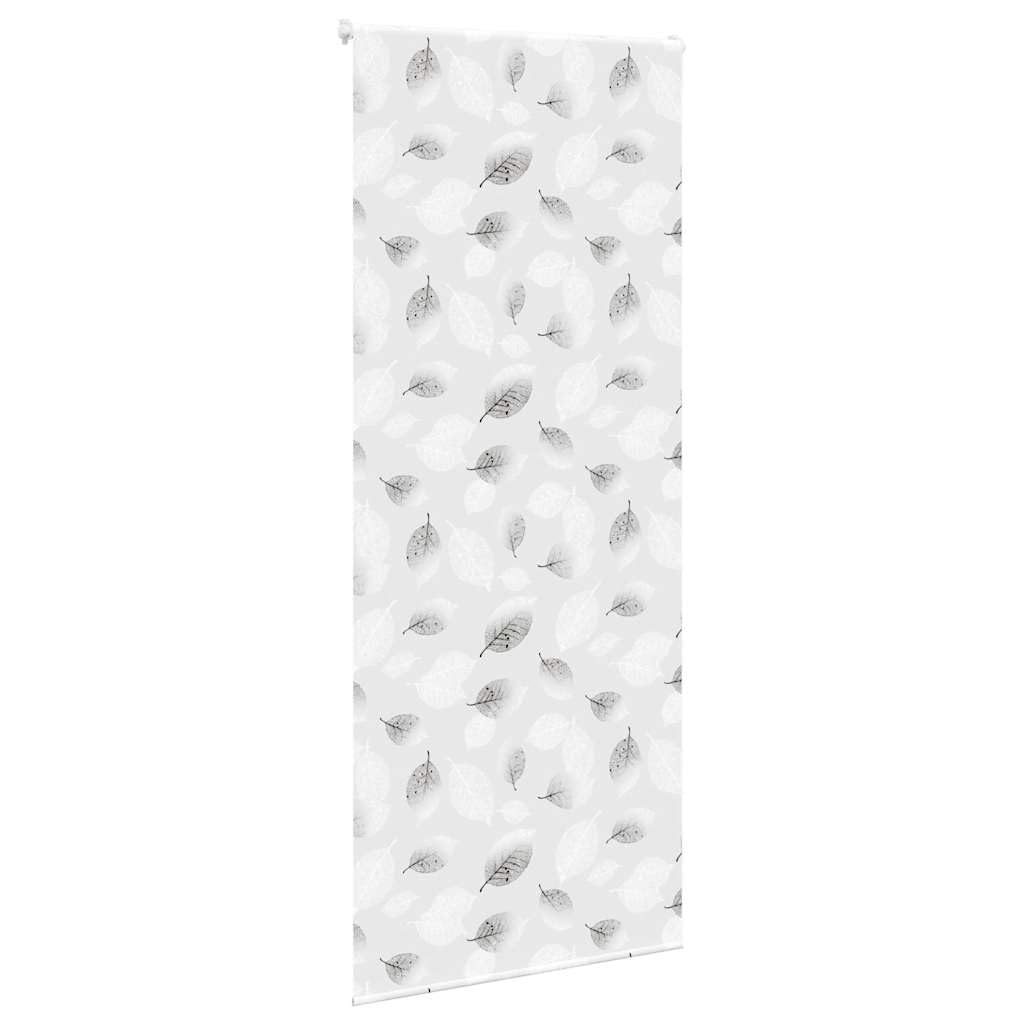 Store Enrouleur occultant en PEVA Motif Feuilles 90 x 240 cm, Largeur Tissu 86 cm, Rail Aluminium, Montage avec vis ou sans perçage, intimité et Protection Solaire pour fenêtre et Baie
