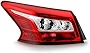 VIPMOTOZ Left Outer Section LED Tail Brake Light Compatible With 2016-2019 Sentra 4 Door Sedan Replacement Assembly Quarter Panel Mount Chrome Housing Red Lens