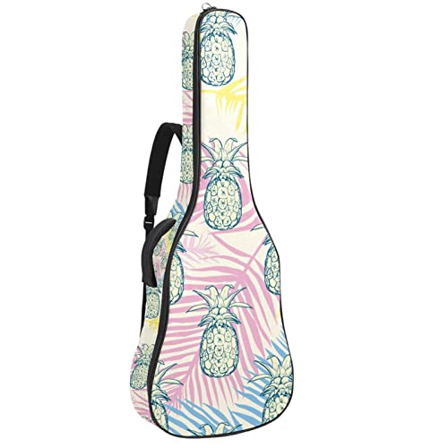 Sac à dos pour guitare acoustique imperméable housse de transport 42.9 pouces avec organiseur de sac