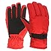 YOLAI Fashion Insulated Ski Gloves for Kids Boys Girls Winter Waterproof Skating Gloves Warm Windproof Mittens 4~12T (Red, L)