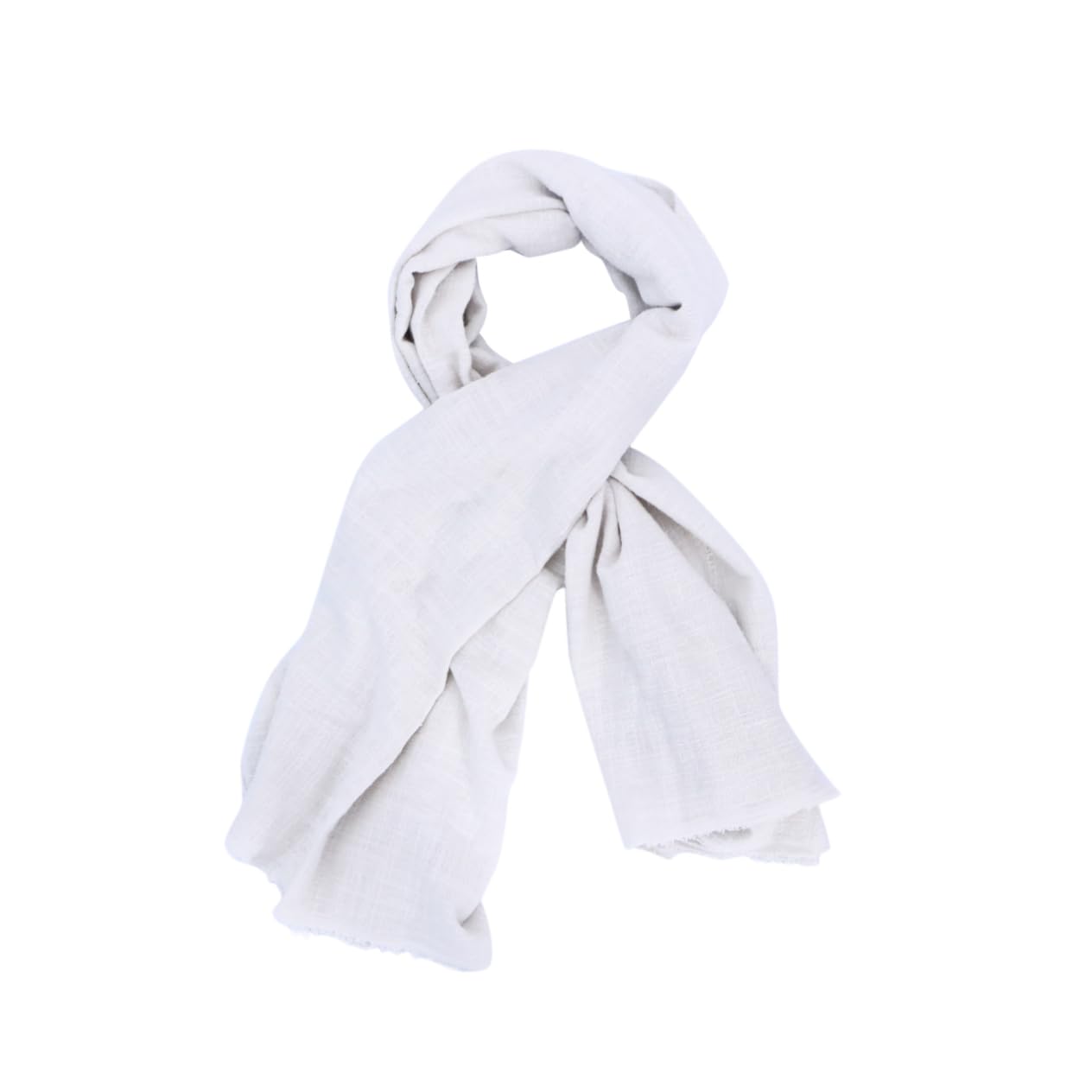 IWOWHERO Cotton Crepe Fabric Natural Soft Sturdy Linen Fabric for Item 22 Light Grey