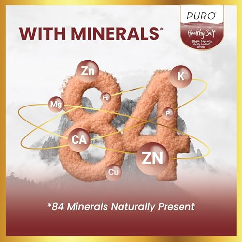 Image of Puro Healthy Salt || Rock Salt || 1 kg (Crystal), 100% Natural, Low Sodium, with Natural Minerals (Pack of 3)