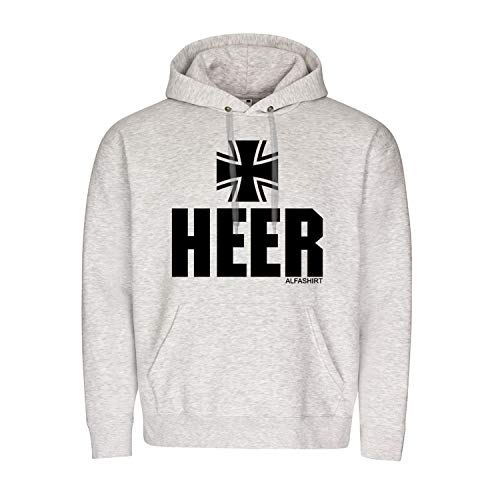 Sweat à capuche Grenadier Mannheim Copytec Heer idéal pour vos entraînements matinaux en gris S