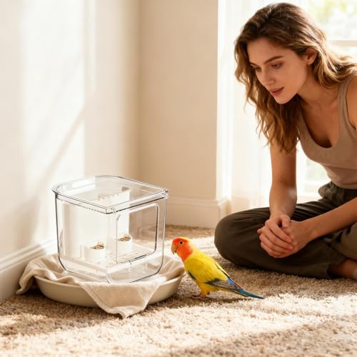 Mangeoire cage oiseau intérieur pour perruche et calopsitte