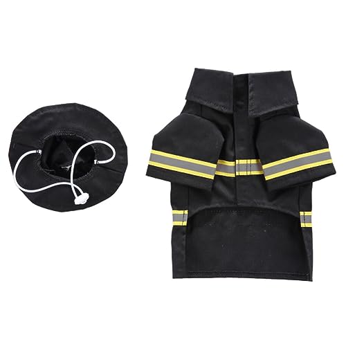 Disfraz para perro bombero tamaño XL miniatura 2