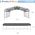 AirWire 20x40 FT Metal Carport Canopy Heavy Duty with Reinforced Base and Galvanized Steel Roof & Frame, Garage Shelter for Cars, Boats and Trucks