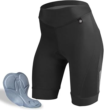 AERO|TECH|DESIGNS | Womens Elite Padded Cycling Shorts | Premium Long Distance Biking Short | Made in USA