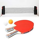 【RACKET ERGONÓMICO】: El mango ergonómico acampanado crea un agarre cómodo durante mucho tiempo; almohadillas elásticas de mejor rendimiento; lámina de caucho natural ecológica; esponja medianamente suave de alto rebote; y cinta de borde avanzada para evitar el desgaste lateral. ¡Increíble artesanía y materiales de primera clase!
