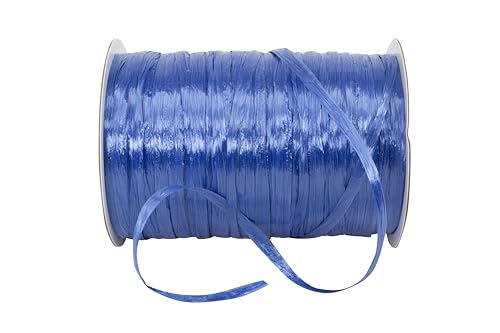 Reliant Ribbon 25769 Home Decor Trimmings - Raffia Prime - Rayon - Pearl, 1/4 Inch X 100 Yards, Royal