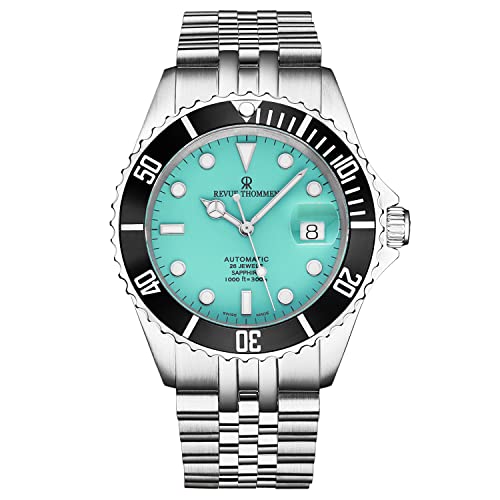 Men's 'Diver' Green Dial Stainless Steel Bracelet Automatic Watch 17571.2231