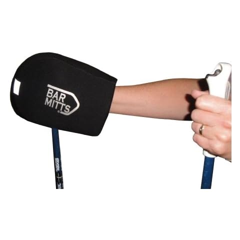 Bar Mitts X-Country/Snowshoe Ski Pole Mitts, Black, One Size Cover
