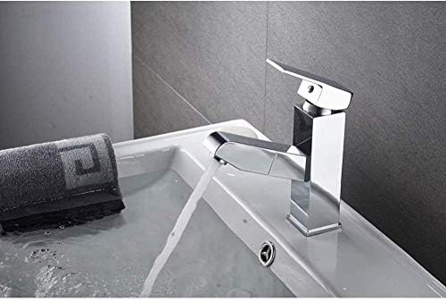 Mitigeur d'évier extensible chromé avec douchette orientable - 4
