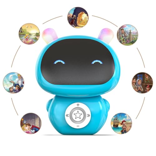 Image of Storybot | Robot Toy for Babies, Toddlers & Kids | USB Rechargeable Type-C & In-built Music | Popular Bedtime Stories, Rhymes & Songs | Best Gift for Boys & Girls 6+ Months (Sky Blue)