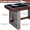4-in-1 Combo Game Table – 55" Multi-Game Table with Foosball, Electric Air Hockey (Powerful 700mA Motor), Ping Pong & Poker – Great for Home & Game Room Fun