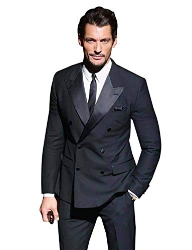 Ensemble veste de costume homme et pantalon plissé coupe sartoriale