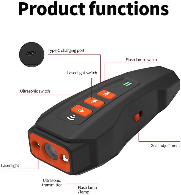 upgraded anti barking device for dogs, ultrasonic dog barking deterrent devices with led light 3 modes rechargeable anti dog barking device 33ft ultrasonic dog repeller for indoor outdoor training
