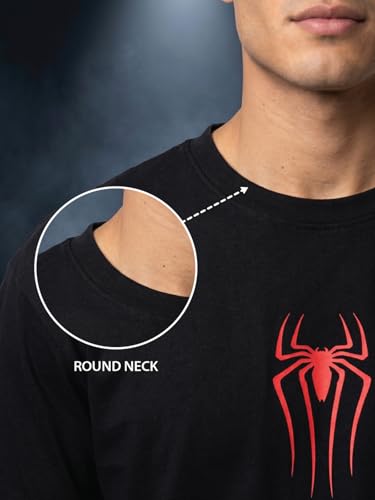 Image of Veirdo Pure Cotton Regular Fit Round Neck Front Chest Printed Raglan Full Sleeve T-Shirt for Men (Sizes: S to 2XL)