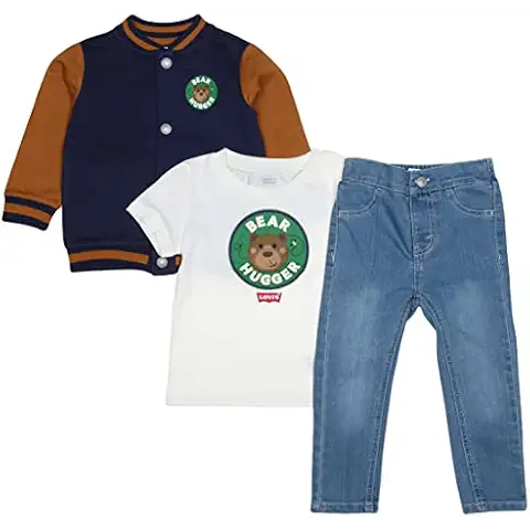 Chaqueta de rizo francés para bebé Levi's Kids Lvb Best Hugger Jacket Cover