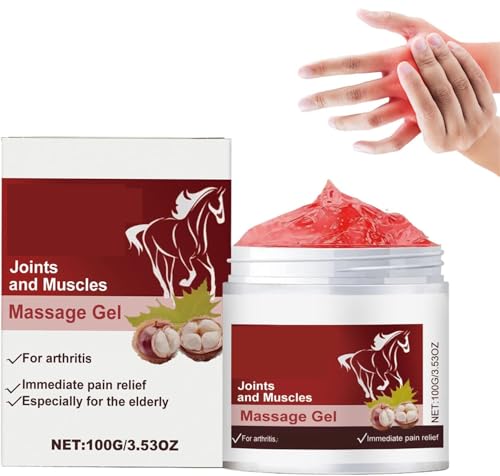 Horse Balm Warming Extra Strong,100g Muscles Massage Gel,Foot Relief Gel,Joint & Muscle Therapyy Gels,Gentle Massage Balm for Soothing Paines Relief, Back,Wrists,Knees,Neck & Shoulders (1 Pcs)