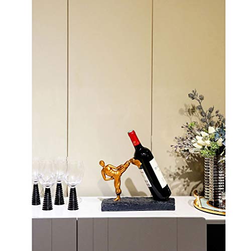Soporte para botellas de vino de resina moderno miniatura 7