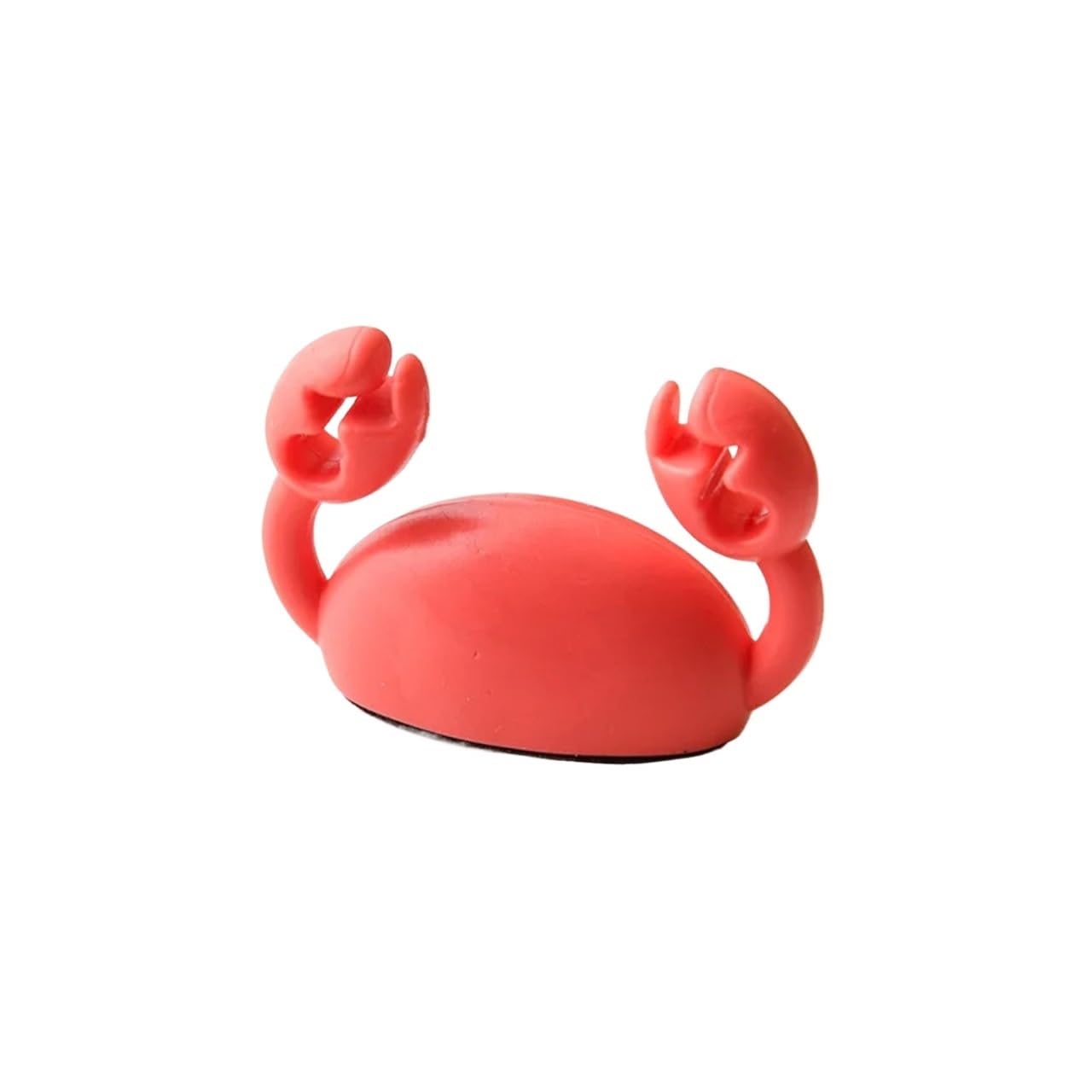 Phone Cord Holder for nightstand 12PCS Cute Crab Cable Organizer Clip Data Cable Stand Mobile Phone Charging Cable Organizers Fixer Desk Self Adhesive Wire Tidy Holder(Red)