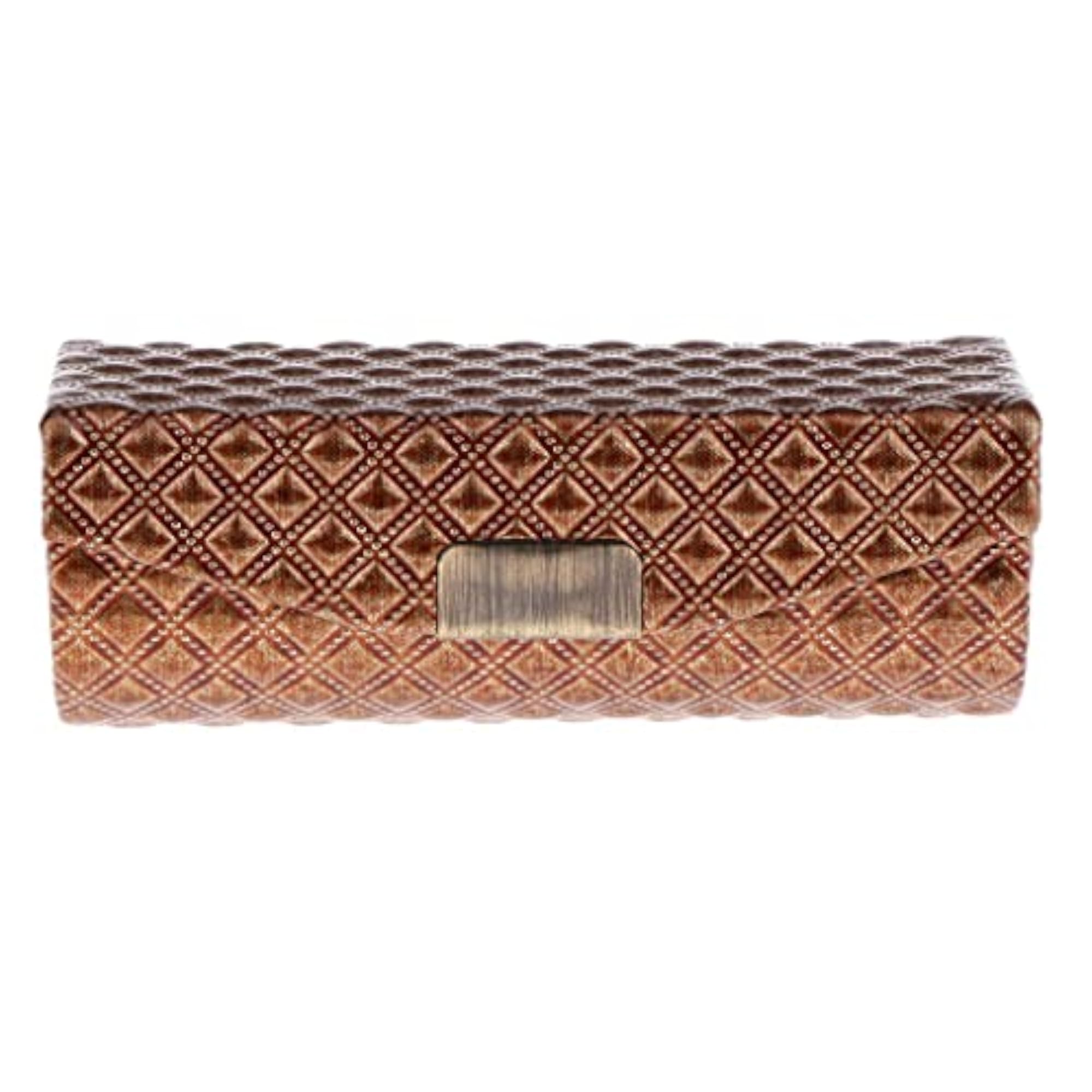 PU Leather Single Lipstick Case, Brown