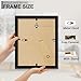 A PLUS MAX 6x8 Picture Frame Set of 2, Black Engineered Wood Frame for 6 x 8 Inch Picture Poster Photo, Light Weight 6 by 8 Frame with Wood-grain for Wall - 2 Pack/Black/6