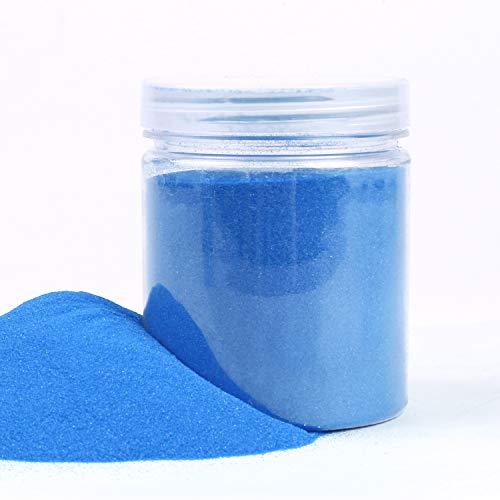 Shiny Stone Colorful Sand,Rainbow Sand,Art Sand,Colored Sand,Craft Sand,Decorative Wedding Vibrant Sand, 250G/0.55Lbs/8.81Oz For Kids Creativity Wedding Succulent Terrarium Vase (Peacock Blue) #TOP5