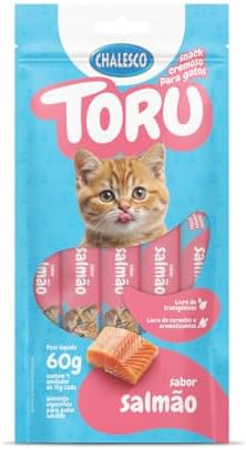 Toru Chalesco Snack Cremoso de Salmão 60g para Gatos – Petisco Na...