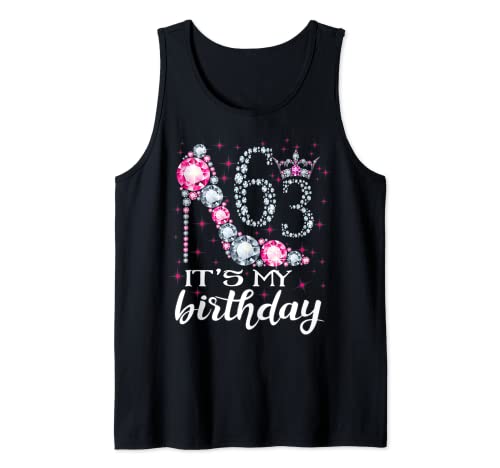 63 It's My Birthday 1958 63rd Birthday Gift Tee para mujer Camiseta sin Mangas