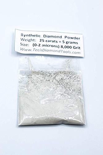 Diamond Powder 8.000 Grit 0-2 Microns -25Cts,=5 Grams #TOP1
