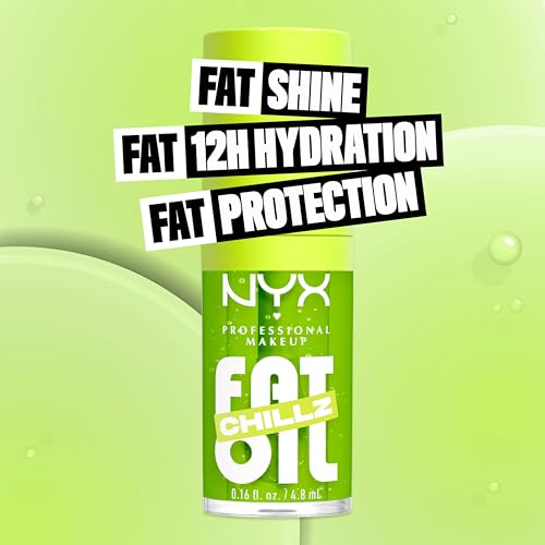 NYX PROFESSIONAL MAKEUP Fat Oil Chillz, Moisturizing, Shiny and Vegan Tinted Lip Gloss - Kiwi Freeze (Sheer Green) - image 4