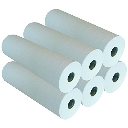 Draps d'examen grandes laizes 2x18g/m² - Carton de 6 rouleaux - 2 plis - 150 formats 70x38cm - J239LMR- Certifié France Medical Industrie