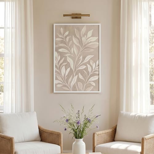 Image of Americanflat 20x30 Poster Frame with Polished Plexiglass - Streamline Collection - Thin Border Picture Frame for Wall Display - Hanging Hardware Included - White