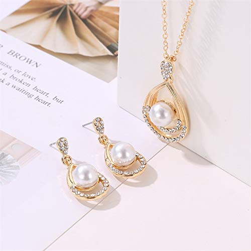 FairOnly 2 peças/conjunto feminino moda pérola elegante água gota em forma de brincos bijuteria, 01k